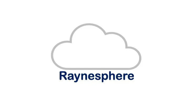 A white cloud with the word raynesphere underneath it.